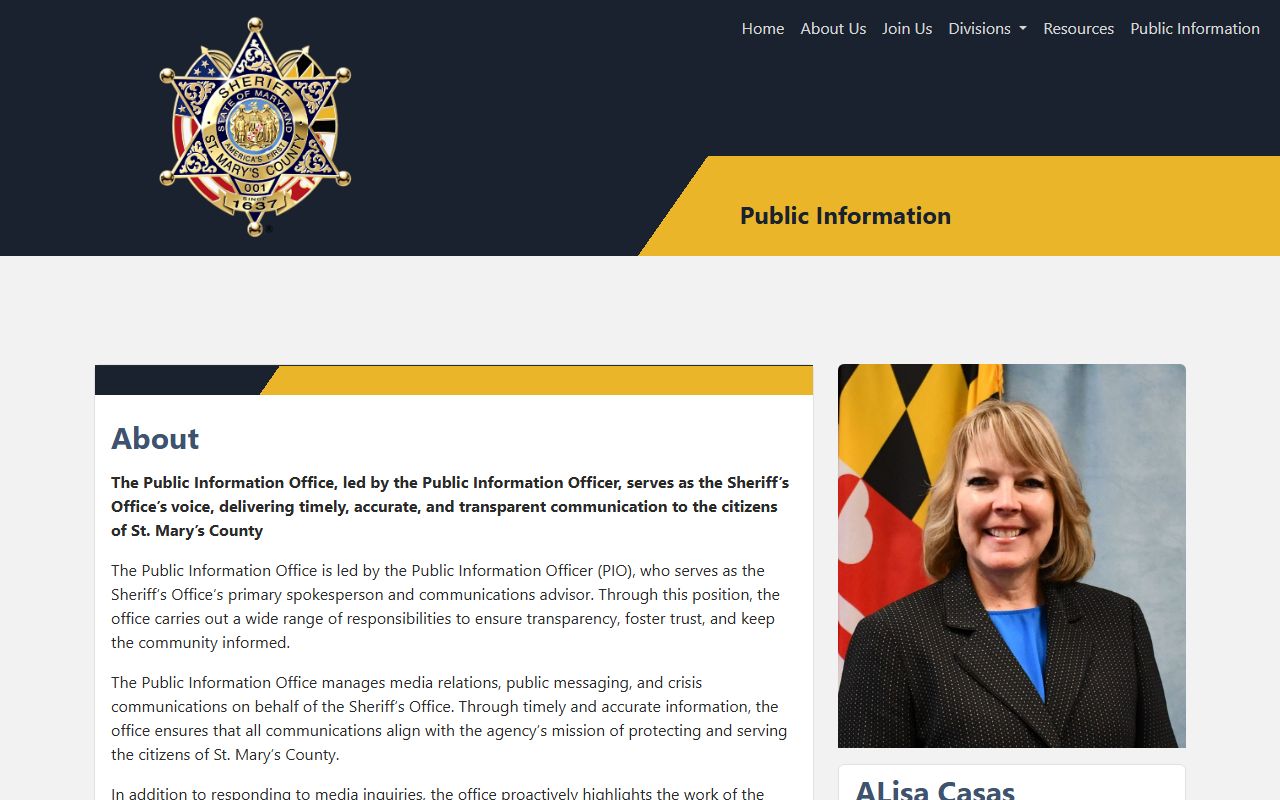 St. Mary's County weekly arrest report source